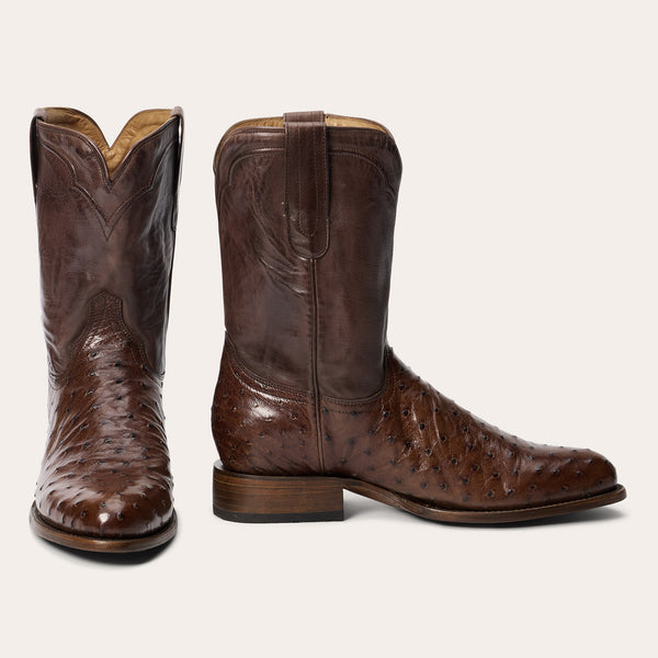 stetson Austin Ostrich Roper Boots