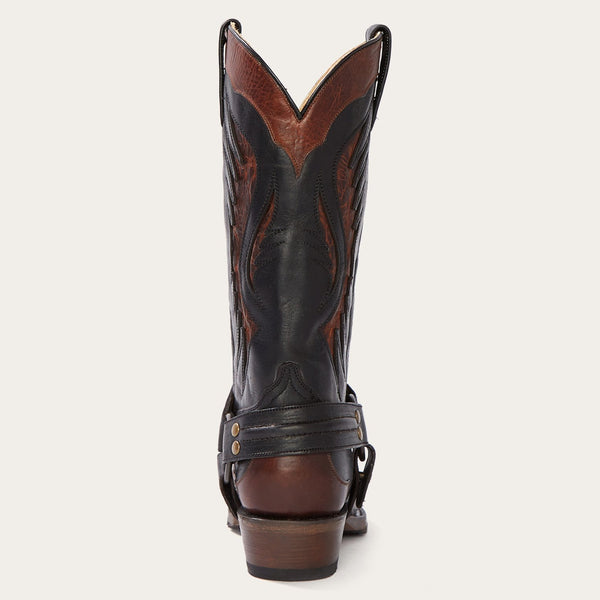 Stetson Biker Outlaw Oiled Leather Cowboy Boot