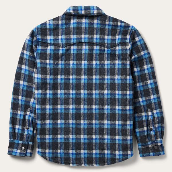 Stetson Blue Plaid Quilted Shirt Jacket