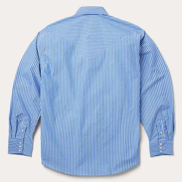 Stetson Blue Western Stripe Shirt