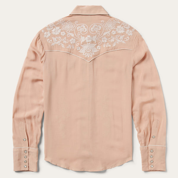 Stetson Blush Embroidered Western Shirt