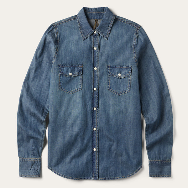 stetson Boyfriend Fit Denim Shirt