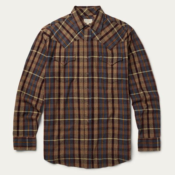 stetson Brushed Flannel Western Shirt