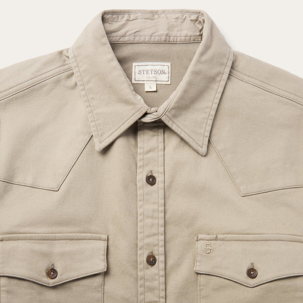 Stetson Brushed Twill Lined Shirt Jacket