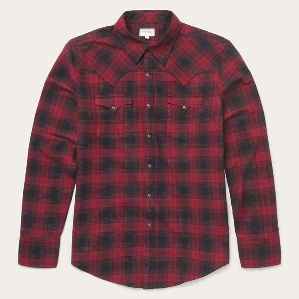 stetson Brushed Twill Plaid Shirt