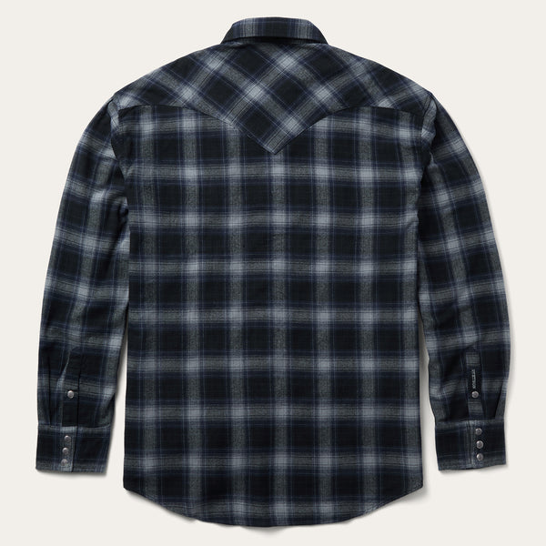 Stetson Brushed Twill Plaid Western Shirt