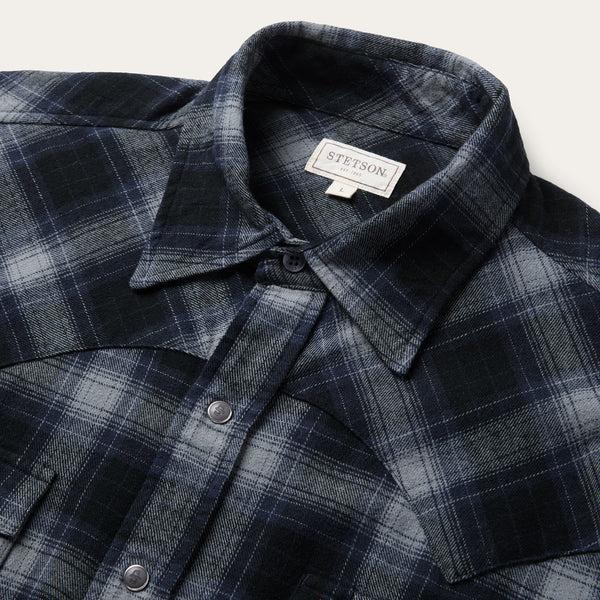 Stetson Brushed Twill Plaid Western Shirt