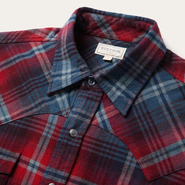 Stetson Brushed Twill Plaid Western Shirt