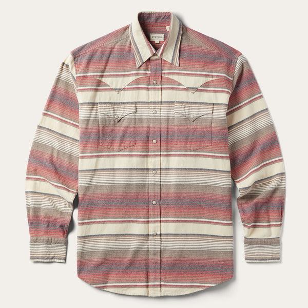stetson Brushed Twill Striped Shirt