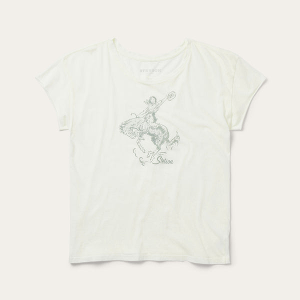 stetson Bucking Cowgirl Graphic Tee