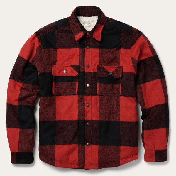stetson Buffalo Plaid Western Coat