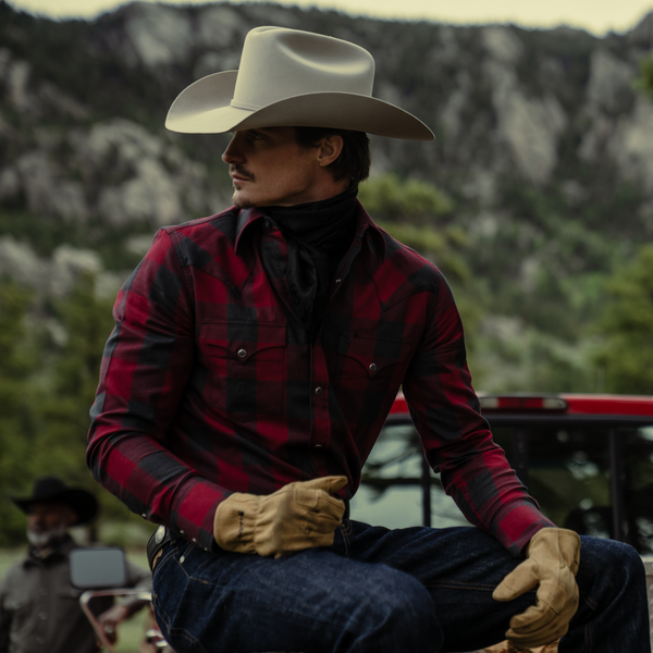 Stetson Buffalo Plaid Western Shirt