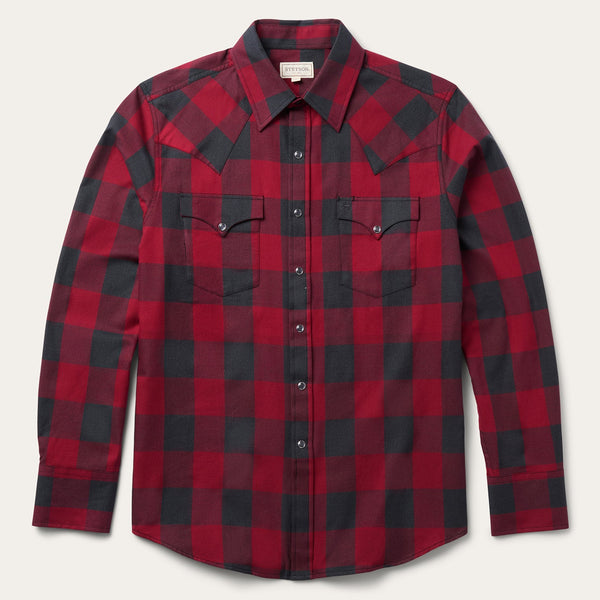 stetson Buffalo Plaid Western Shirt