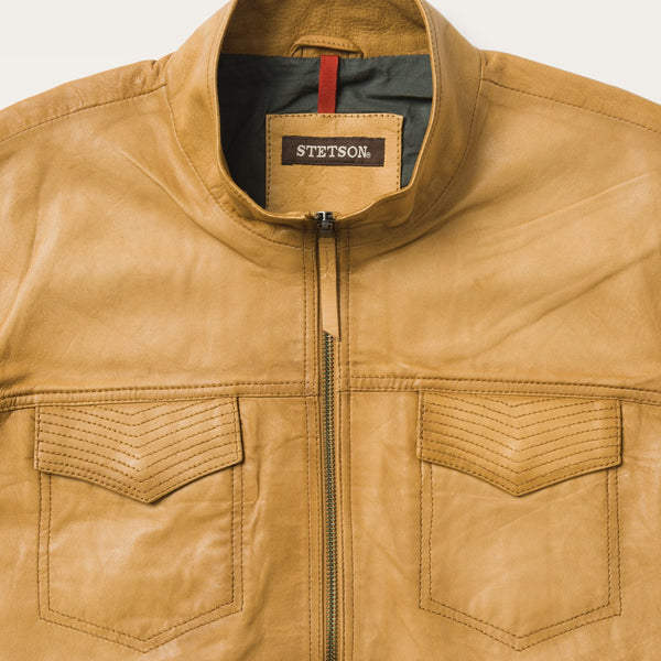 Stetson Butter Soft Distressed Leather Jacket