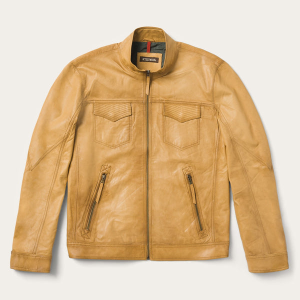 stetson Butter Soft Distressed Leather Jacket