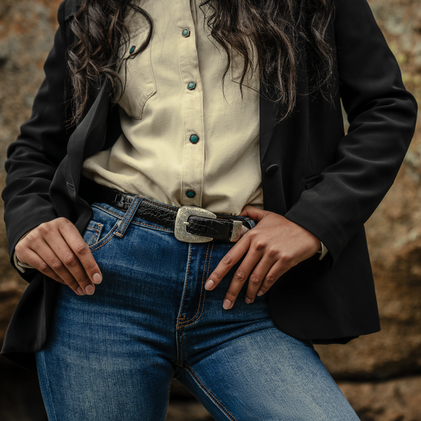 Stetson Caiman Tapered Tab Belt