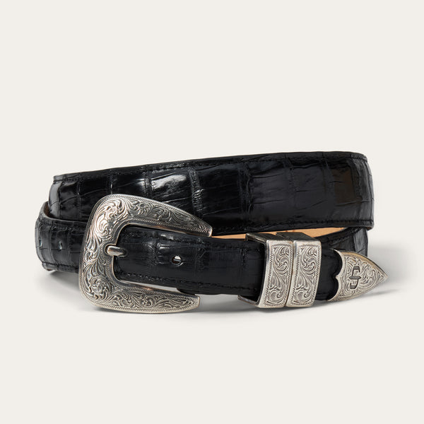 stetson Caiman Tapered Tab Belt