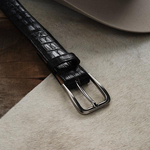 Stetson Caiman Western Tab Belt - 1 1/4" Width