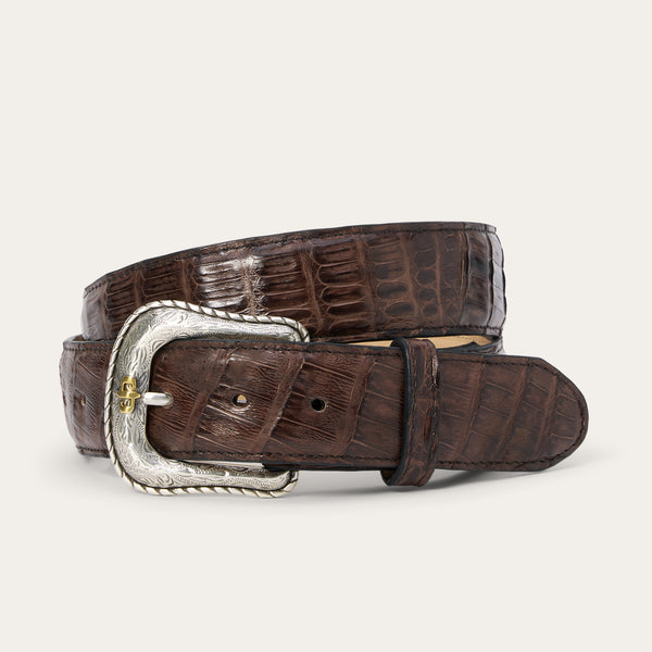 stetson Caiman Western Tab Belt