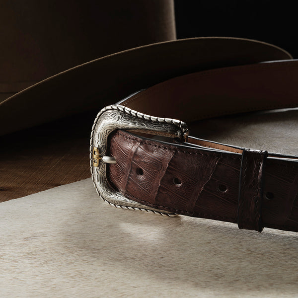 Stetson Caiman Western Tab Belt
