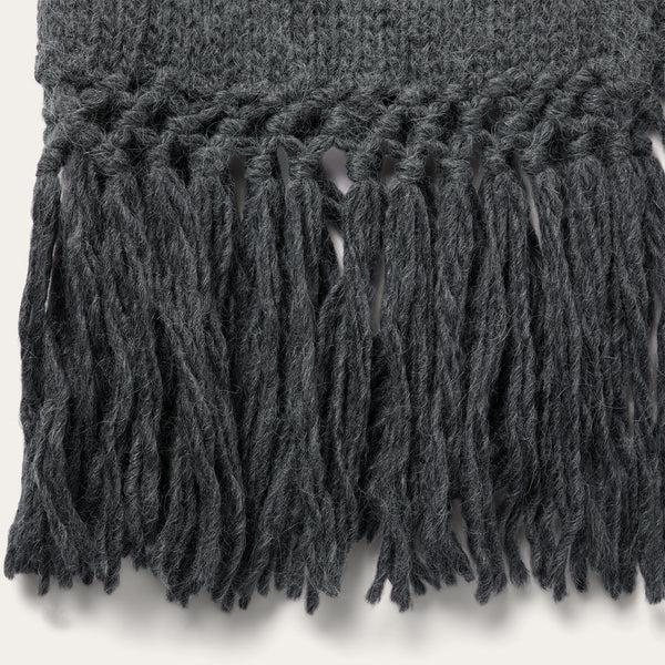 Stetson Charcoal Fringed Cardigan