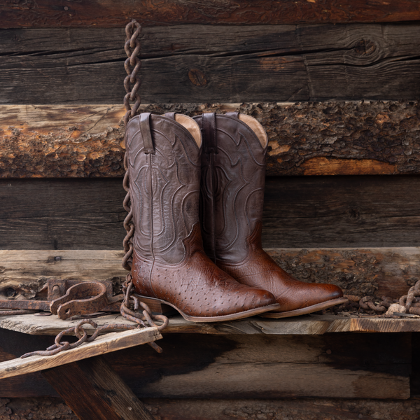 Stetson Chisholm Ostrich Boots