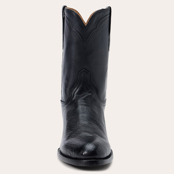 Stetson Clay Smooth Ostrich Roper Boots