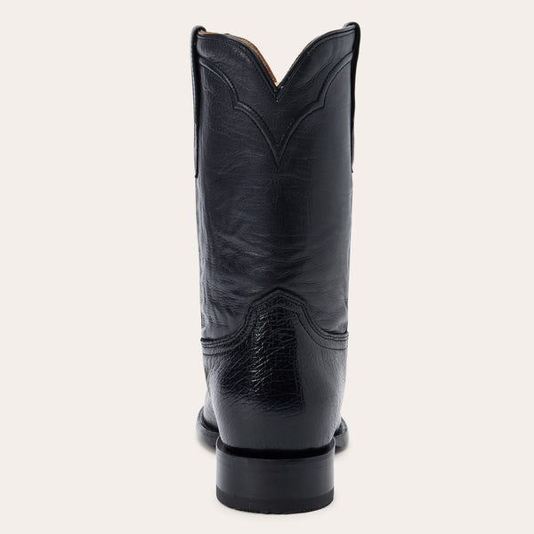 Stetson Clay Smooth Ostrich Roper Boots