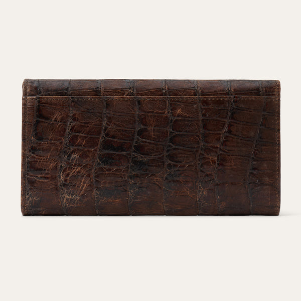 Stetson Croco Embossed Front Flap Wallet