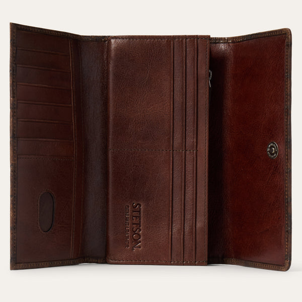 Stetson Croco Embossed Front Flap Wallet