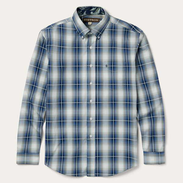 stetson Crystal Plaid Button Down Shirt