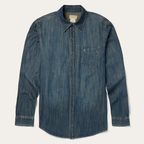 stetson Dark Denim Western Shirt