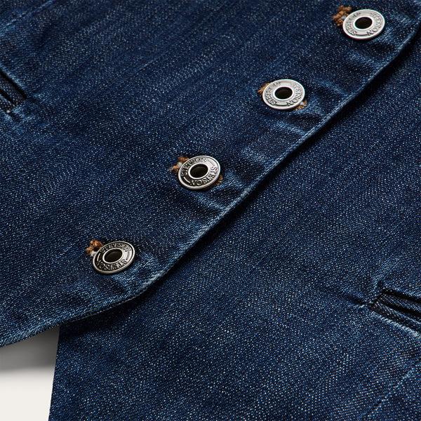 Stetson Dark Wash Stretch Denim Vest