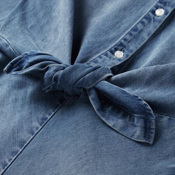 Stetson Denim Tie-Front Dress