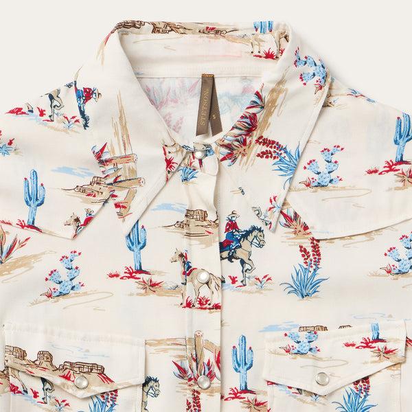 Stetson Desert Trail Print Western Shirt
