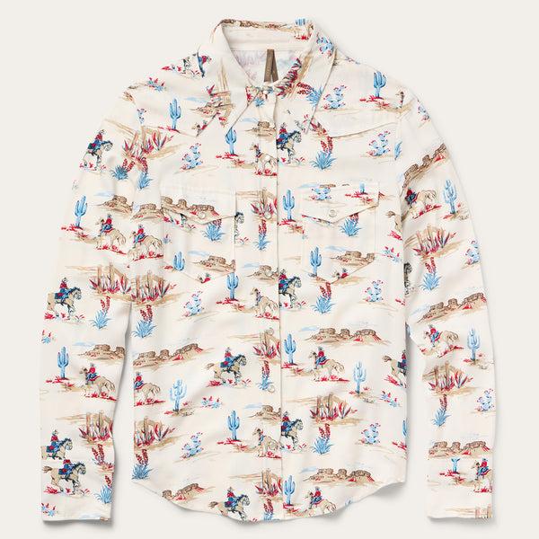 stetson Desert Trail Print Western Shirt