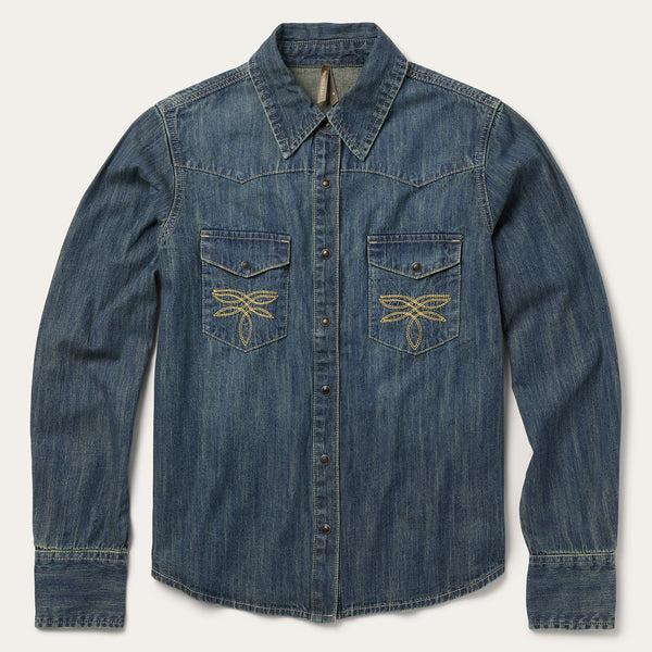 stetson Dirty Denim Boyfriend Fit Shirt