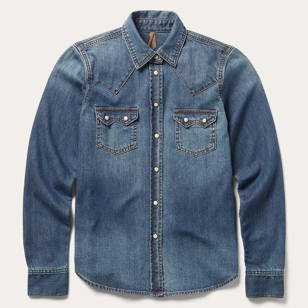 stetson Distressed Denim Shirt