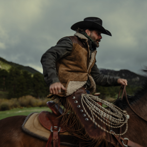 Stetson Distressed Suede Vest