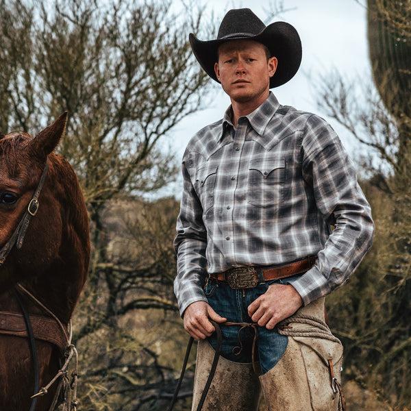 Stetson Dobby Twill Plaid Shirt