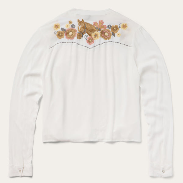 Stetson Embroidered Crepe Shirt