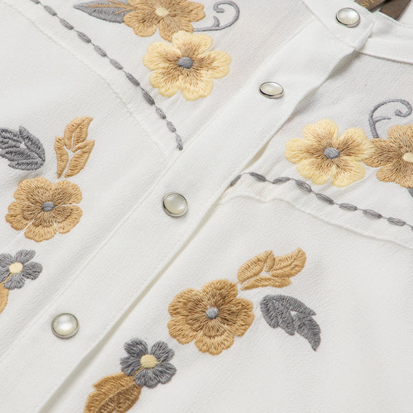 Stetson Embroidered Crepe Shirt