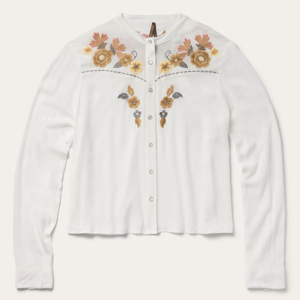 stetson Embroidered Crepe Shirt