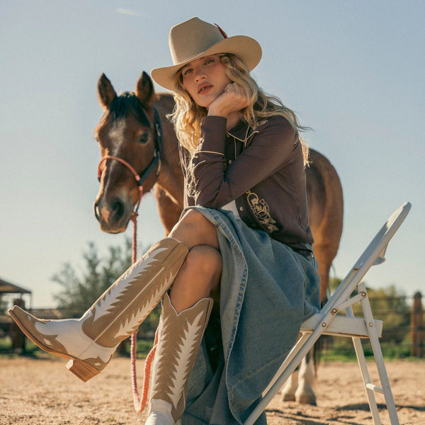 Stetson Embroidered Retro Western Blouse