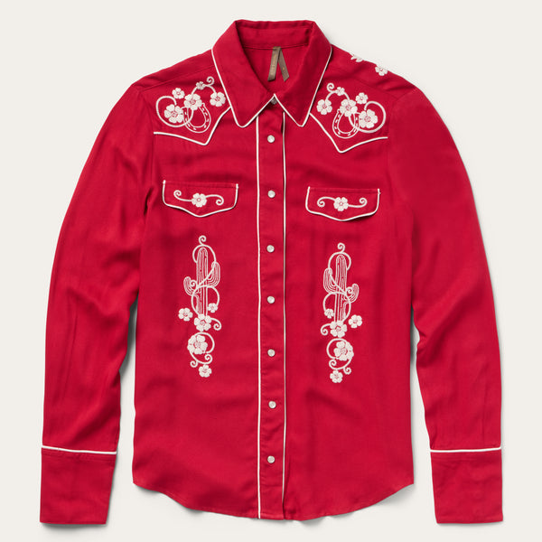 stetson Embroidered Retro Western Shirt