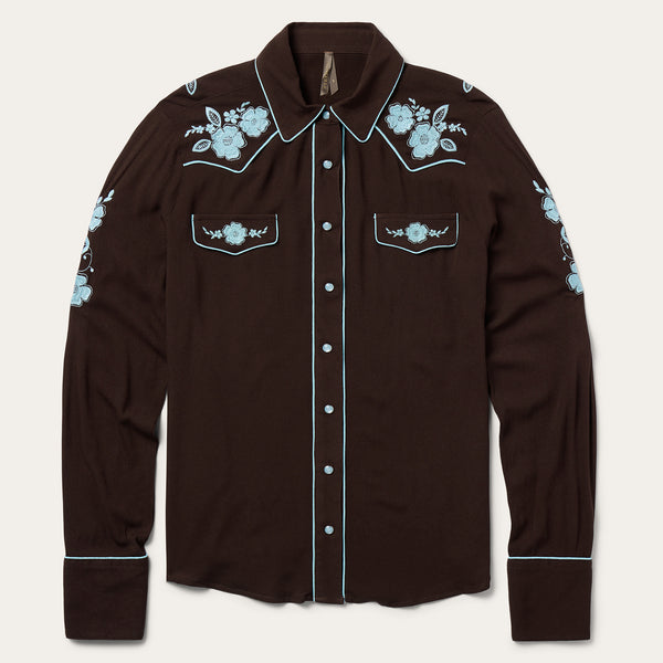 stetson Embroidered Retro Western Shirt