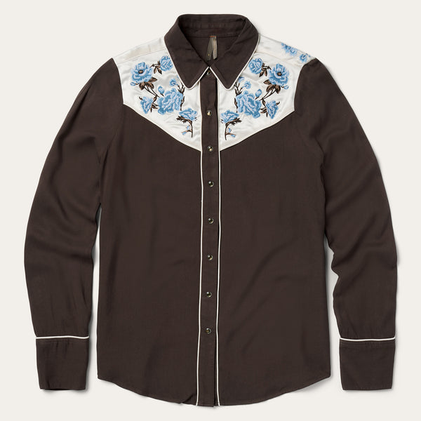 stetson Embroidered Western Shirt