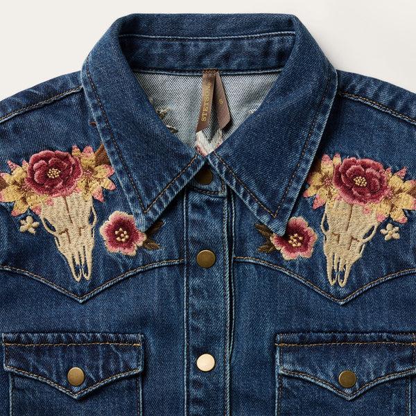 Stetson Embroidered Western Shirt Dress