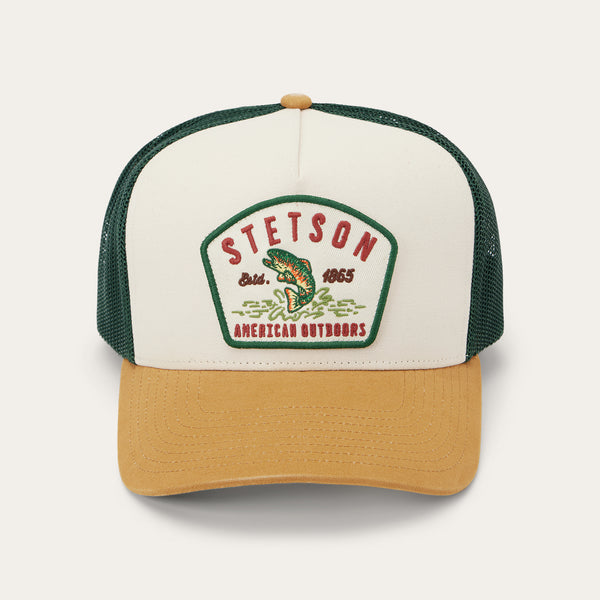 stetson Fishing Patch Trucker Cap