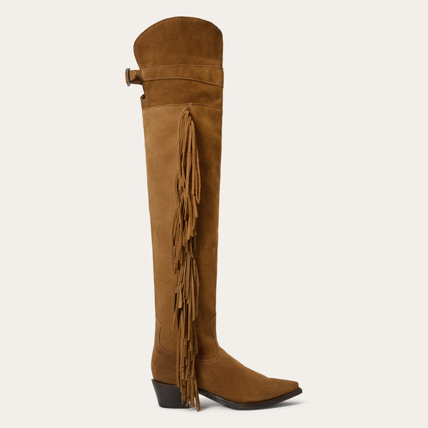 Stetson Glam Over-The-Knee Fringe Boot